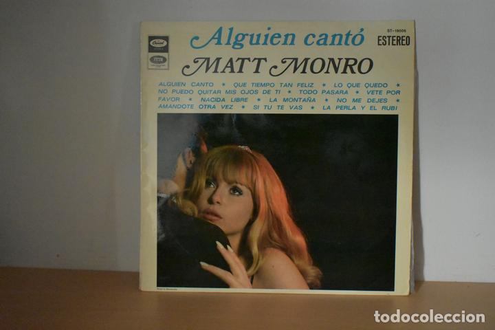 Discos de vinilo: Matt Monro Alguien cant&oacute; - Foto 1
