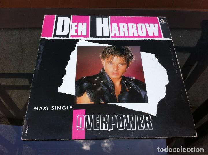 Discos de vinilo: MAXI SINGLE. DEN HARROW.  OVERPOWER.  1986, ESPA&Ntilde;A - Foto 1