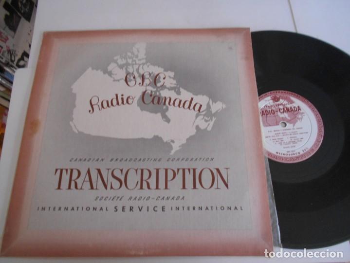 Discos de vinilo: TRANSCRIPTION-LP RADIO CANADA - Foto 1