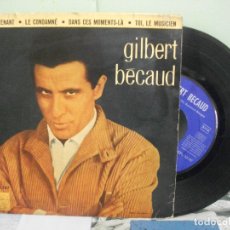 Discos de vinilo: GILBERT BECAUD ET MAINTENANT + 3 EP SPAIN 1962 PDELUXE. Lote 165044346