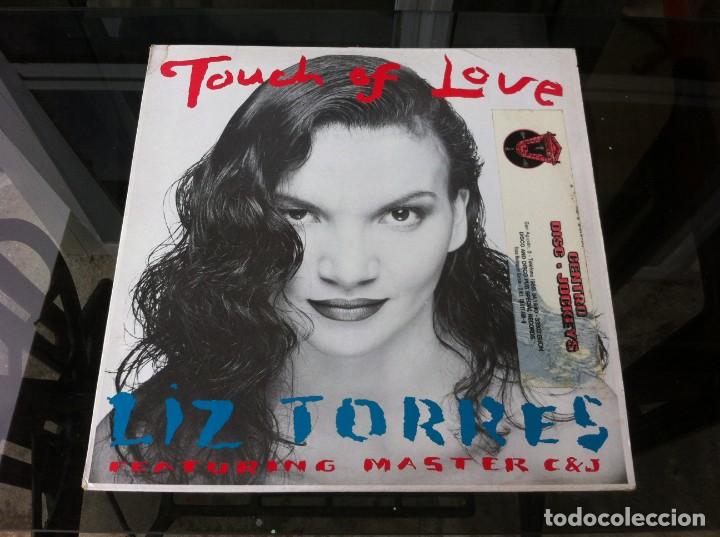 Disques de vinyle: MAXI SINGLE. LIZ TORRES.  TOUCH OF LOVE. FEATURING MASTER C&J
