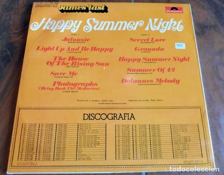 Discos de vinilo: LP - POLYDOR - JAMES LAST - HAPPY SUMMER NIGHT - Foto 2