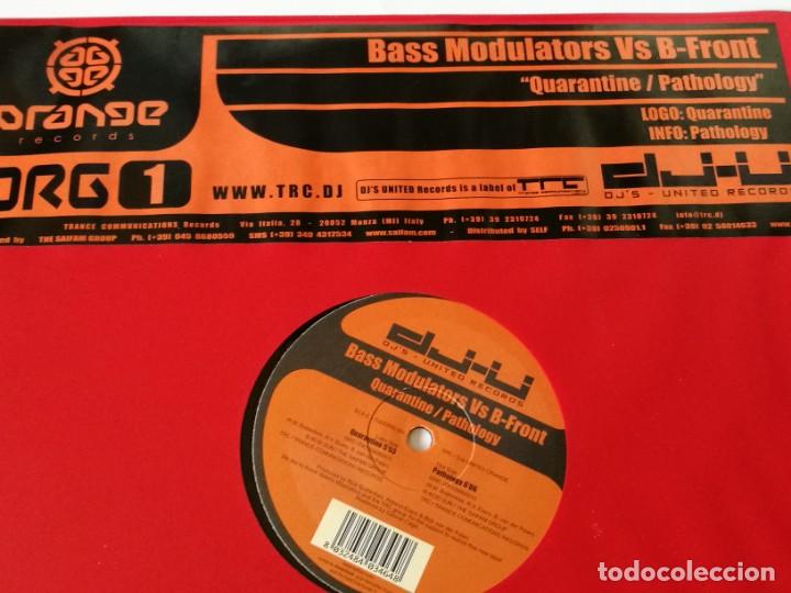 Discos de vinilo: Bass Modulators vs B-Front - Quarantine / Pathology - 2009 - Foto 1