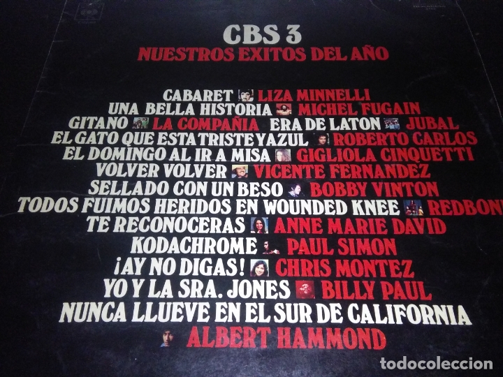 Discos de vinilo: disco vinilo lp CBS 3 Nuestros &eacute;xitos del a&ntilde;o 1973 - Foto 2