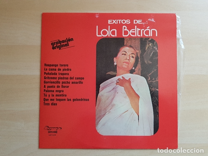 Discos de vinilo: EXITOS DE LOLA BELTRAN - LP VINILO - OLYMPO - 1978 - Foto 1