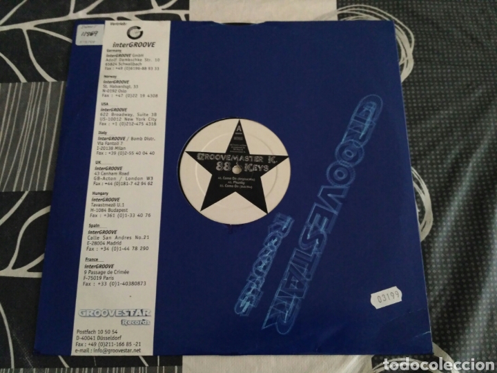 Discos de vinilo: Groovemaster K. & 88 Keys - Come On / Phunky - Foto 2