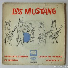 Discos de vinilo: SINGLE EP VINILO BEATLES LOS MUSTANG TICKET TO RIDE. Lote 165159486