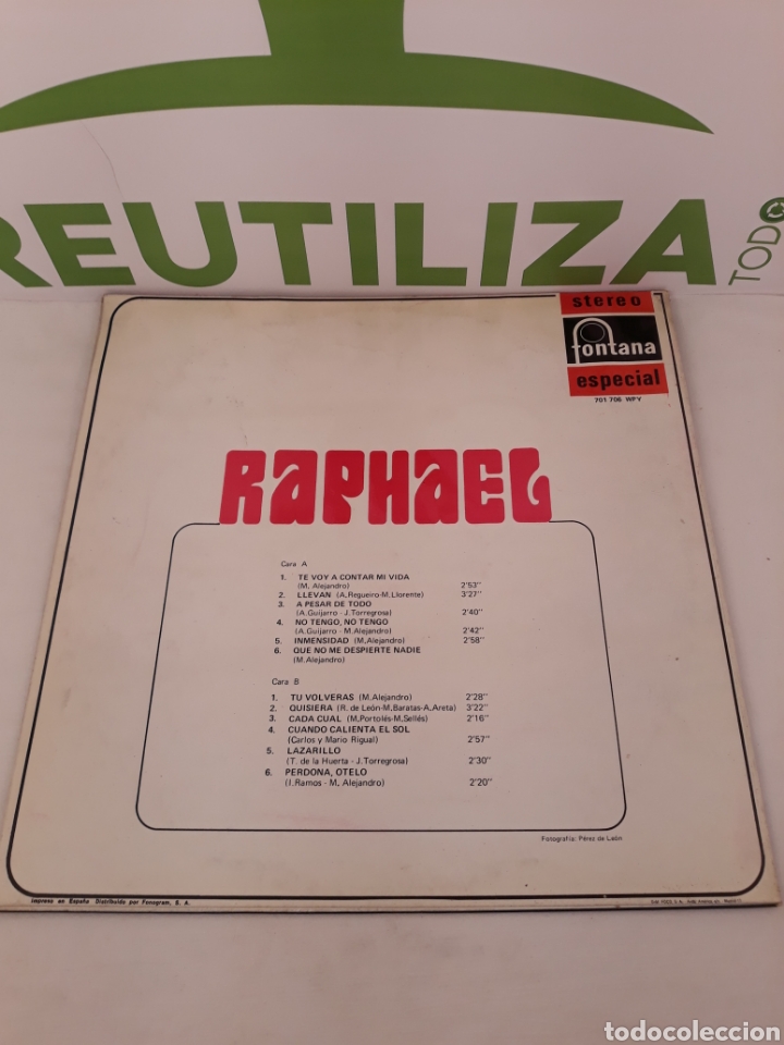 Discos de vinilo: Raphael.Fontana especial. - Foto 2