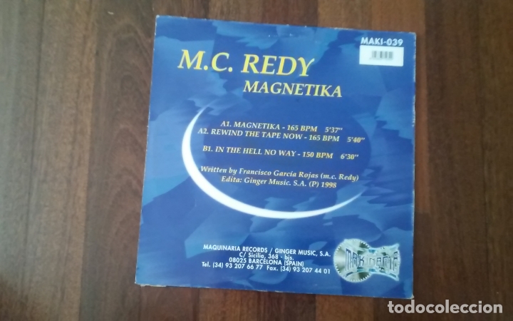 Discos de vinilo: M.C. Redy-magnetika.maxi - Foto 2