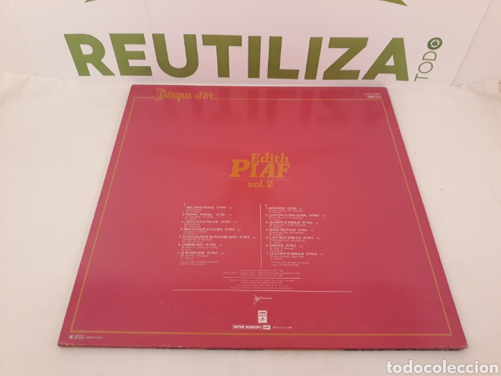 Discos de vinilo: Edith Piaf.Didque dor.vol 2.1980. - Foto 3