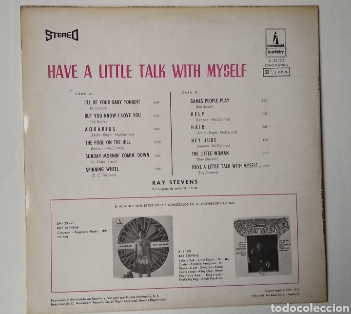 Discos de vinilo: RAY STEVENS - Foto 2