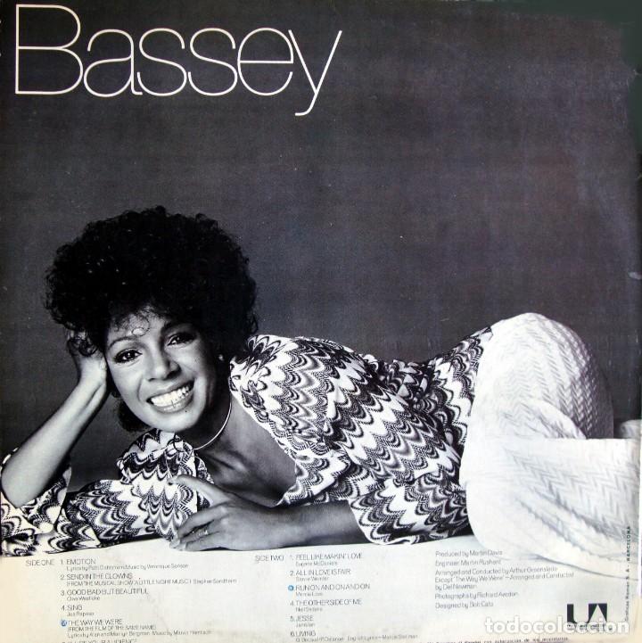 Discos de vinilo: SHIRLEY BASSEY. Good, Bad But Beautiful. - Foto 2