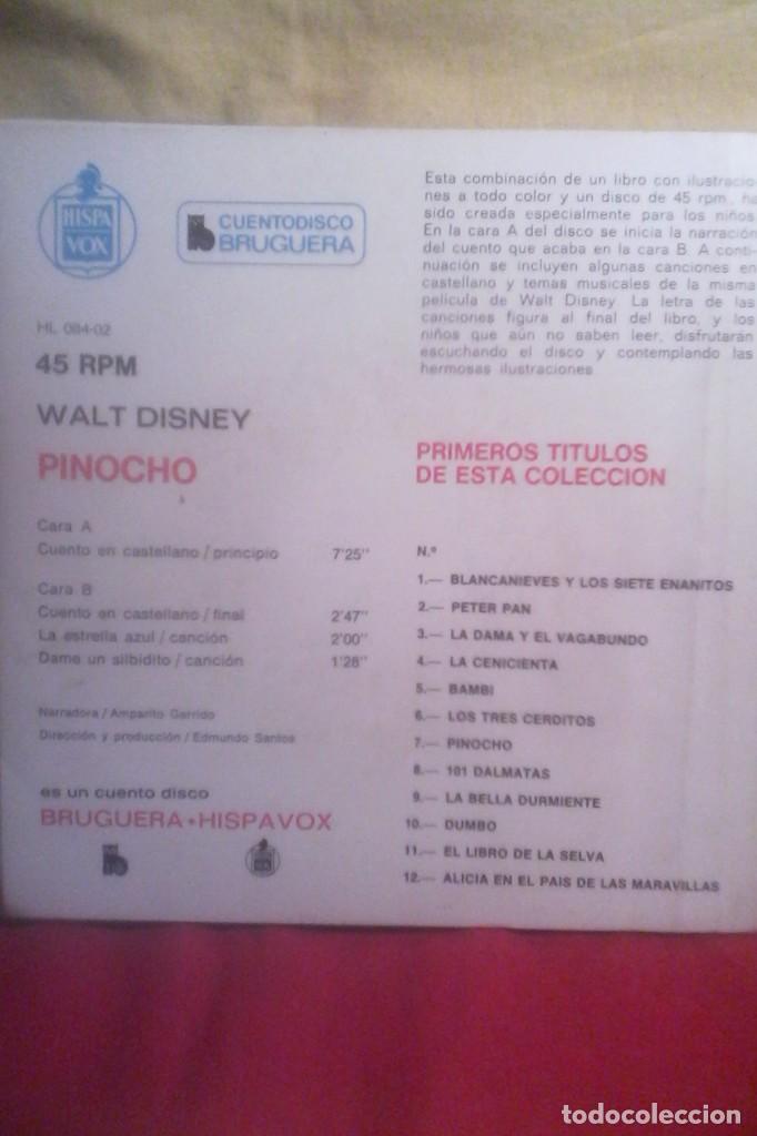 Discos de vinilo: PINOCHO - CUENTO DISCO BRUGUERA . - Foto 4