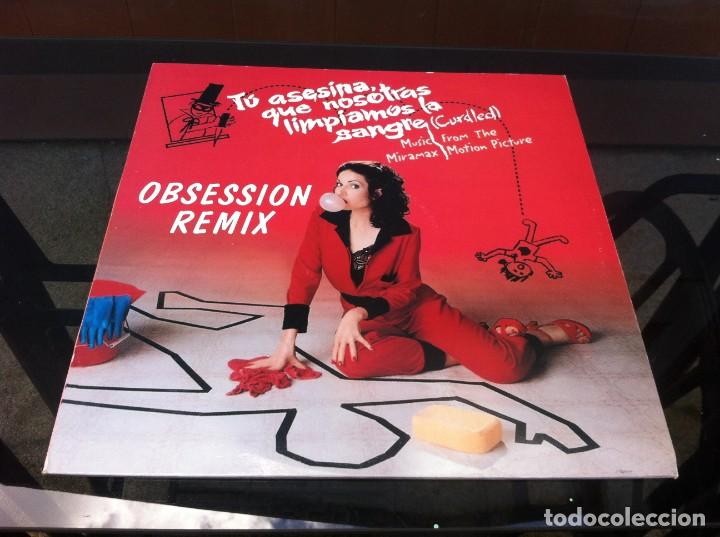 Discos de vinilo: MAXI SINGLE.  SLASH & MARTA S&Aacute;NCHEZ.  OBSESSION REMIX. 1996, GEFFEN - Foto 1