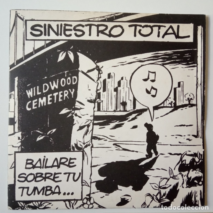 Discos de vinilo: SINIESTRO TOTAL BAILARE SOBRE TU TUMBA- SINGLE PROMO 1985+ TROQUELADO+FOTO PROMOCIONAL. - Foto 2 - 165312126