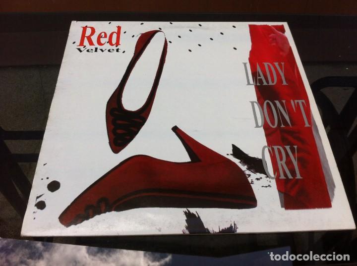 Dischi in vinile: MAXI SINGLE.  RED VELVET.  LADY DON'T CRY. 1994