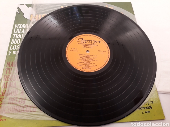Discos de vinilo: 18 exitos de Hispanoamerica.Canciones de siempre.LP. - Foto 3
