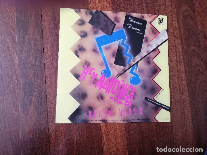 Discos de vinilo: Baden baden-hey mand&iacute;nga.maxi - Foto 2
