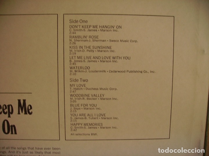 Discos de vinilo: SONNY JAMES ---- ---- MY LOVE - Foto 2