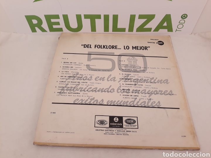 Discos de vinilo: Del folklore....lo mejor.Argentina.lp - Foto 2