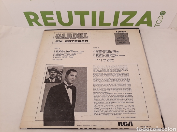 Discos de vinilo: Gardel en estereo.Argentina.lp - Foto 2