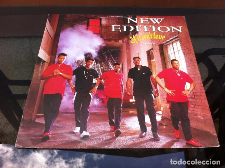 Discos de vinil: MAXI SINGLE. NEW EDITION.  IF IT ISN'T LOVE. 1988. GREAT BRITAIN