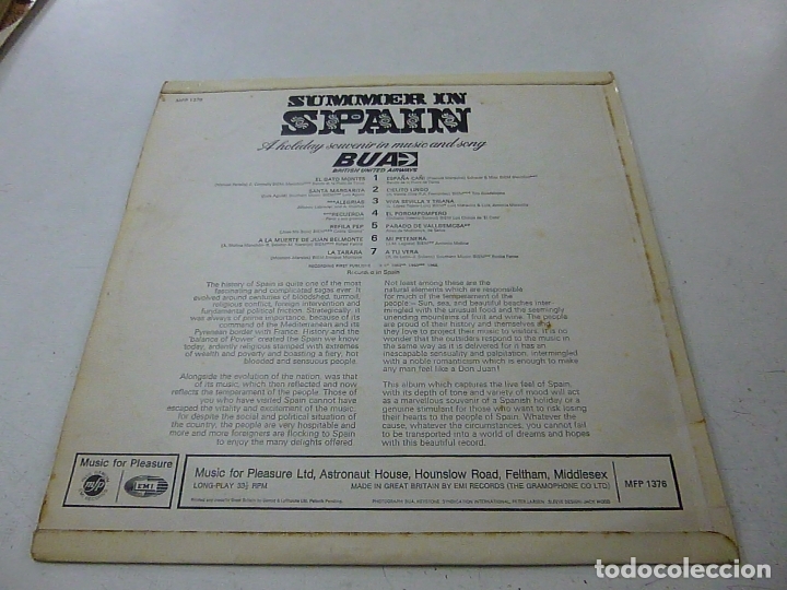 Discos de vinilo: SUMMER IN SPAIN -LP -CC - Foto 2