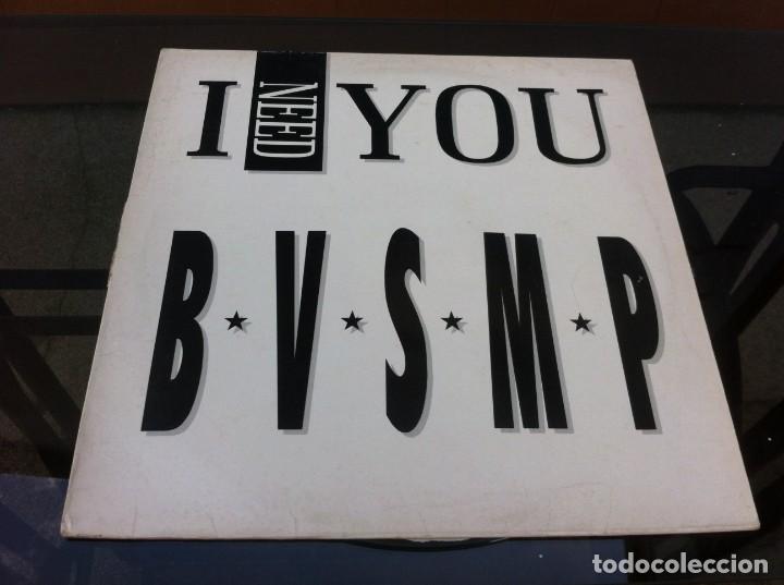 Discos de vinilo: MAXI SINGLE. BVSMP.  I NEED YOU. 1988, ESPA&Ntilde;A - Foto 1