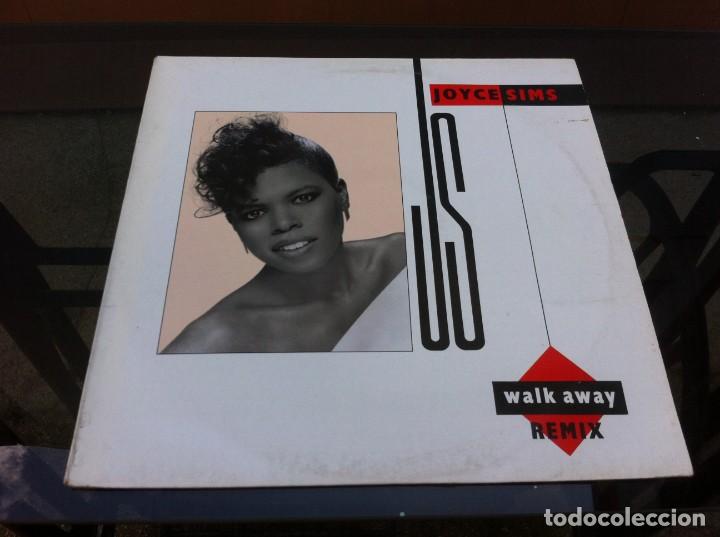 Discos de vinilo: MAXI SINGLE. JOYCE SIMS.  WALK AWAY. 1988, ESPA&Ntilde;A - Foto 1