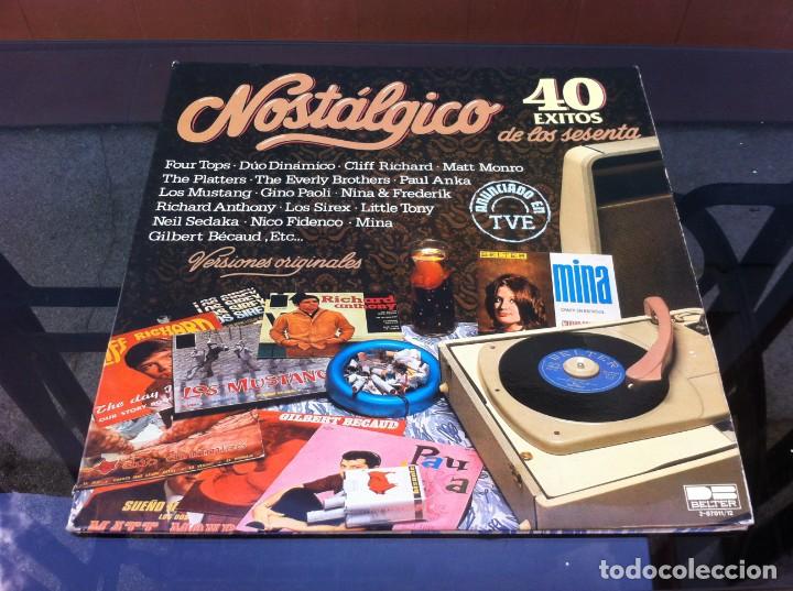 Discos de vinilo: NOST&Aacute;LGICOI.  40 &Eacute;XITOS DE LOS SESENTA. (2 LP) 1981 - Foto 1