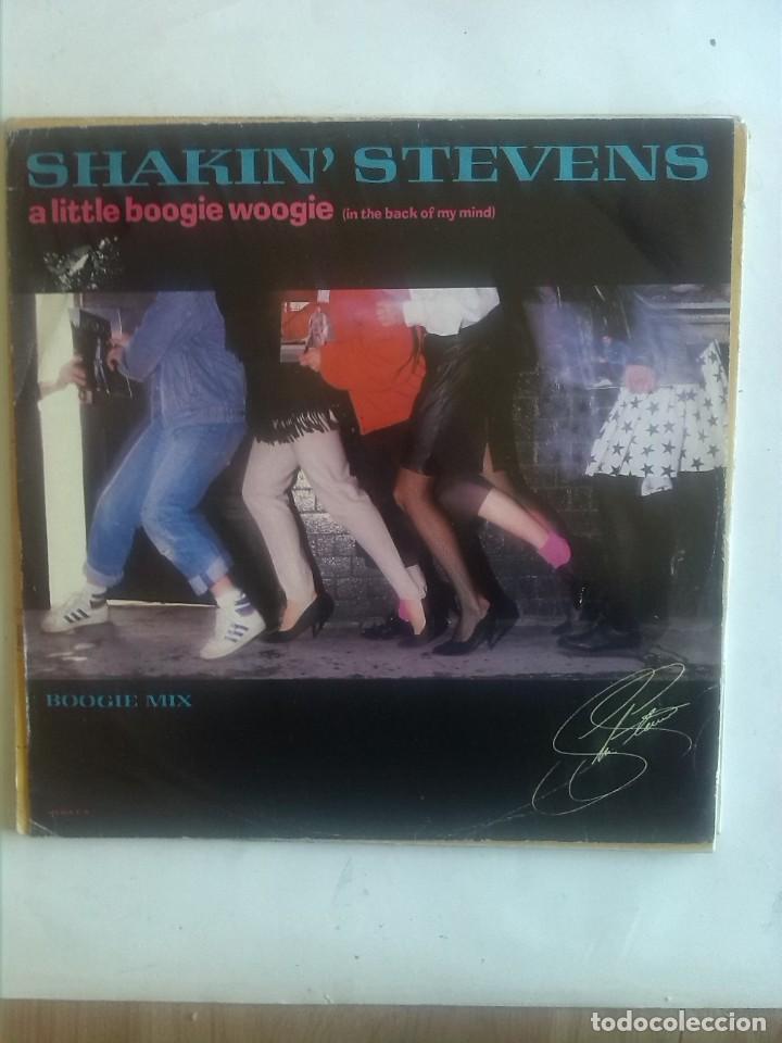 Discos de vinilo: SHAKIN&acute;STEVENS A LITTLE BOOGIE WOOGIE - Foto 1
