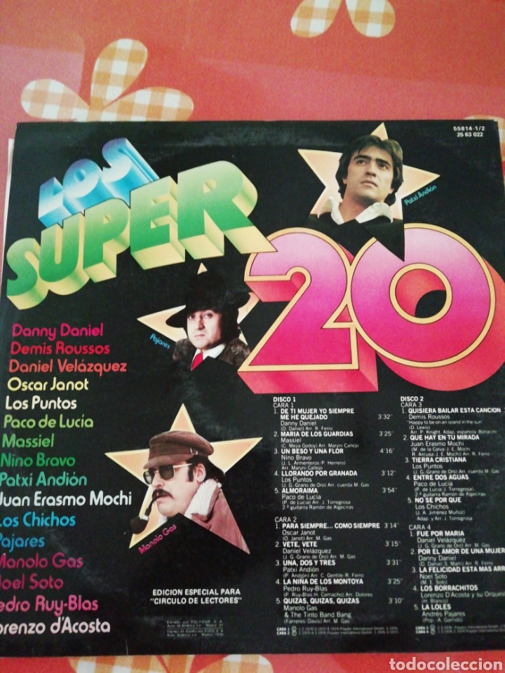 Discos de vinilo: Los super 20. 2 LP - Foto 2