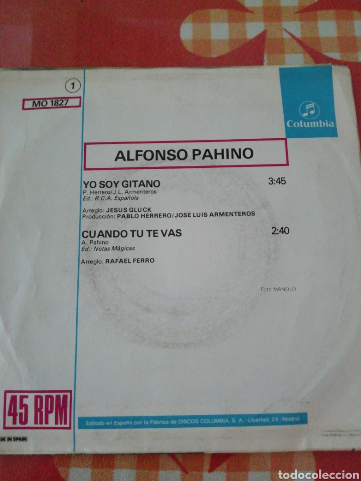 Discos de vinilo: Alfonso Pahino - Foto 2