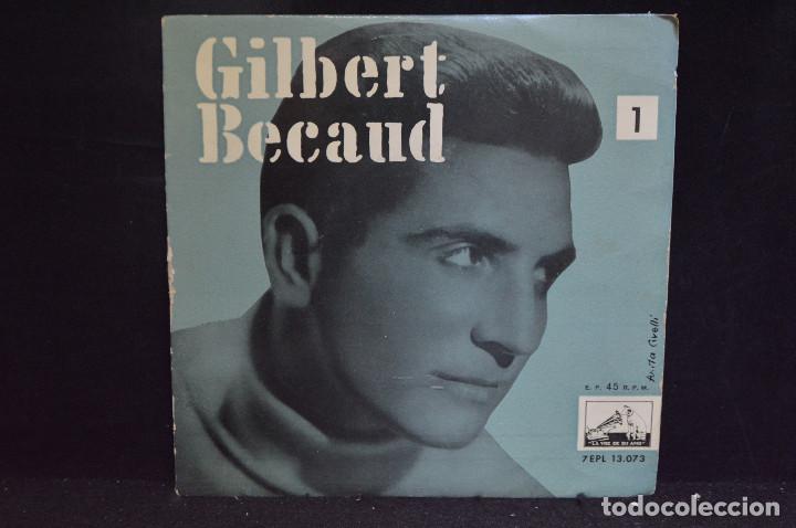 Discos de vinilo: GILBERT B&Eacute;CAUD - TE DIGO ADIOS + 3 - EP - Foto 1