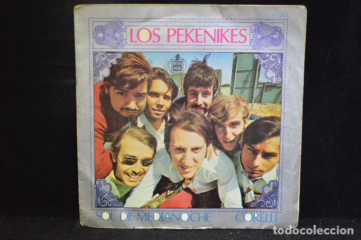 Discos de vinilo: LOS PEKENIKES - SOL DE MEDIANOCHE / CORELLI - SINGLE - Foto 1