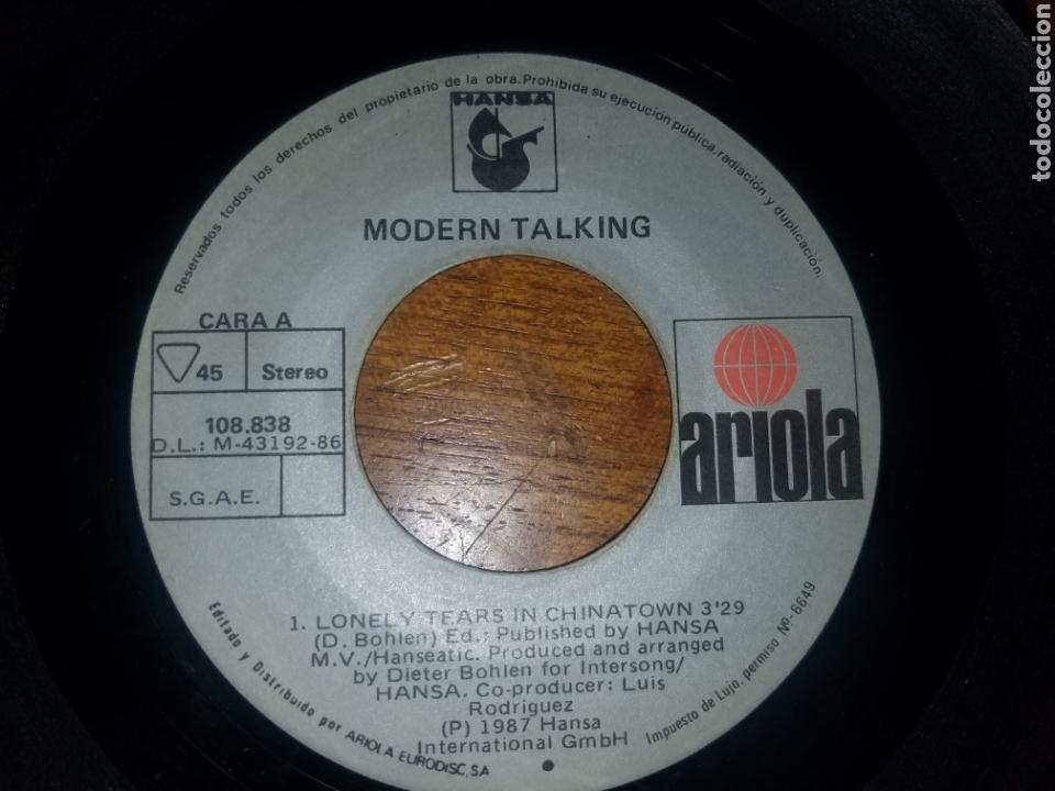 Discos de vinilo: Modern Talking single Loney tears in Chinatown - Foto 3