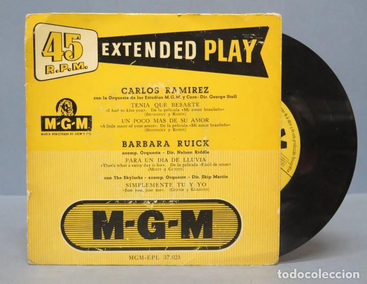 Discos de vinilo: EP. CARLOS RAMIREZ. BARBARA RUICK - Foto 1