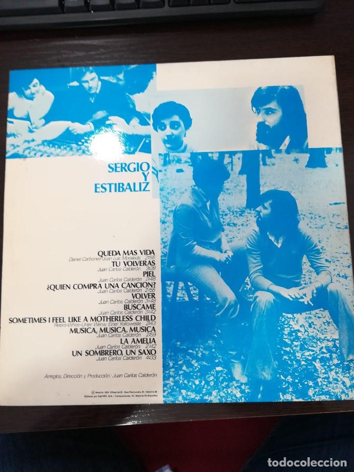 Discos de vinilo: SERGIO Y ESTIBALIZ: QUEDA MAS VIDA - Foto 2