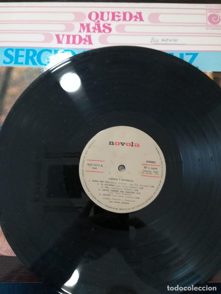 Discos de vinilo: SERGIO Y ESTIBALIZ: QUEDA MAS VIDA - Foto 4
