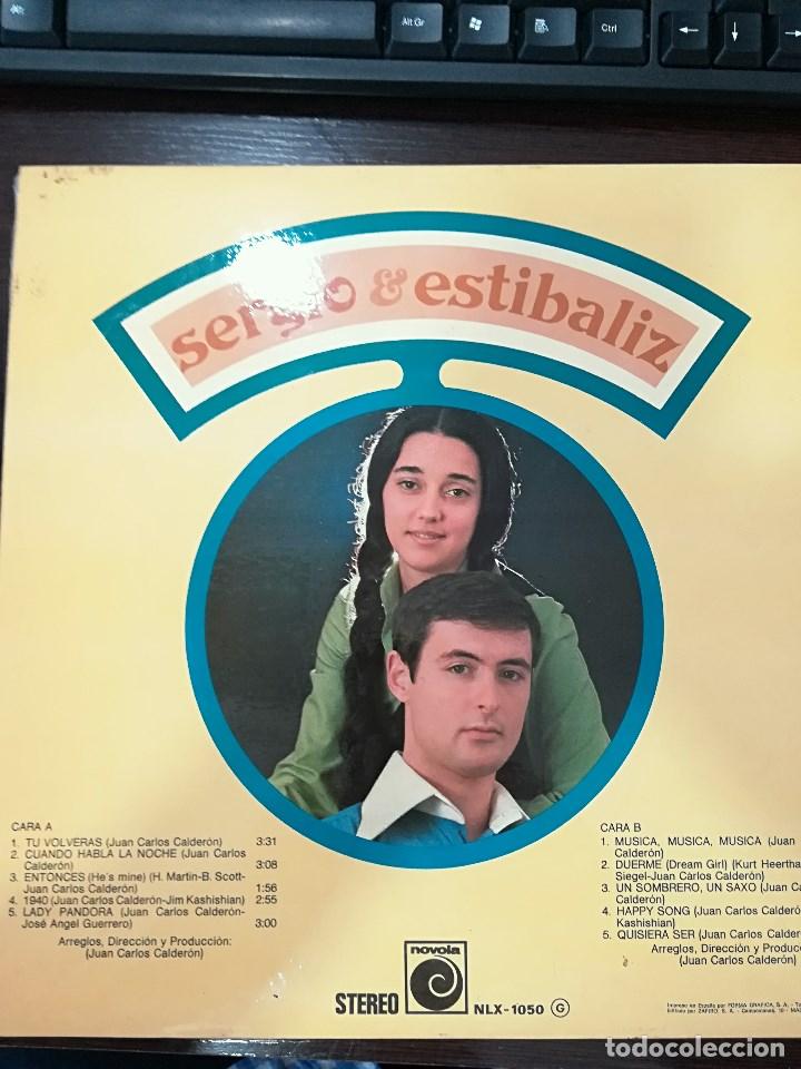 Discos de vinilo: SERGIO Y ESTIBALIZ: TU VOLVERAS - Foto 2