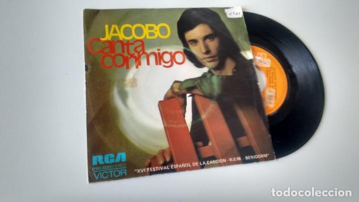 Disques de vinyle: SINGLE (VINILO) DE JACOBO A&Ntilde;OS 70