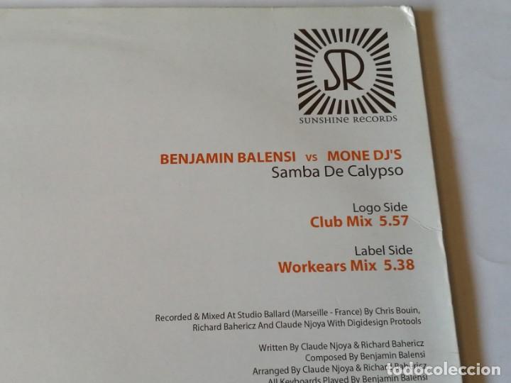 Discos de vinilo: Benjamin Balensi vs. Mon&eacute; DJs - Samba De Calypso - 2005 - Foto 2