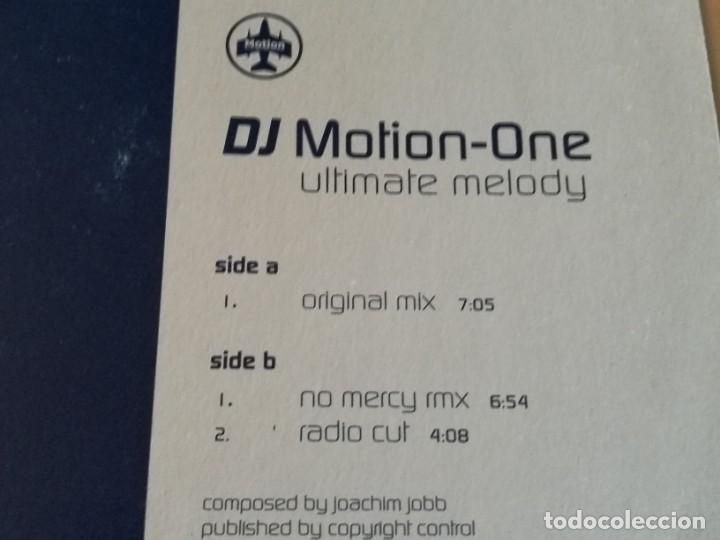 Discos de vinilo: DJ Motion-One - Ultimate Melody - 2000 - Foto 2