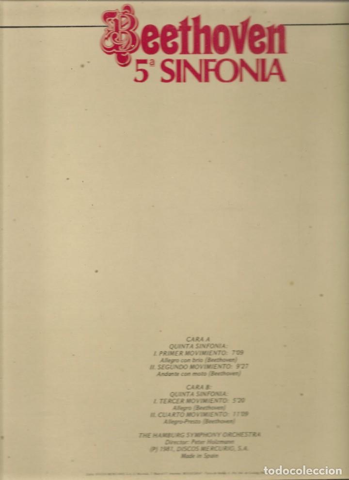 Discos de vinilo: LP. BEETOVEN. 5&ordf; SINFONIA.  (P/B72) - Foto 2