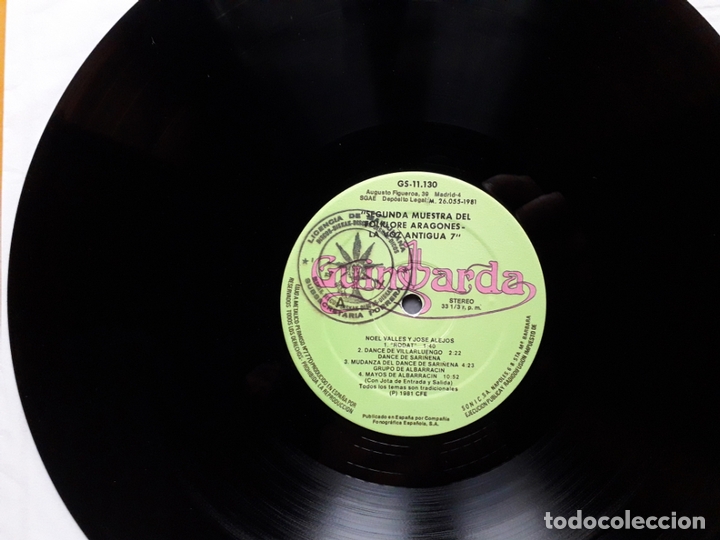 Discos de vinilo: Segunda muestra de folklore aragon&eacute;s - Foto 4