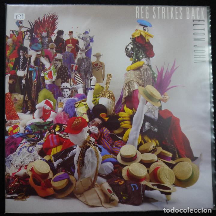 Discos de vinilo: ELTON JOHN - REG STRIKES BACK - LP 1988 - Foto 1