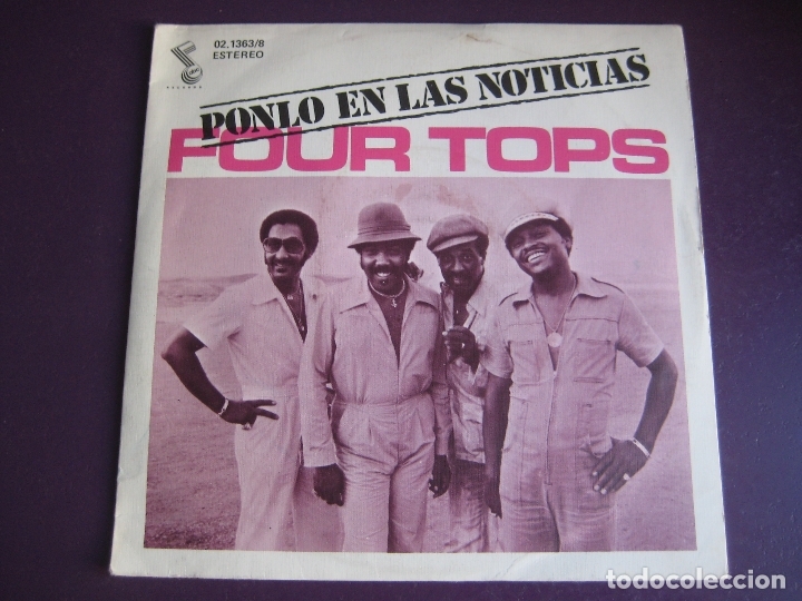 Discos de vinilo: Four Tops &lrm;Sg MOVIEPLAY ABC 1978 - Ponlo En Las Noticias +1 - FUNK SOUL MOTOWN DISCO