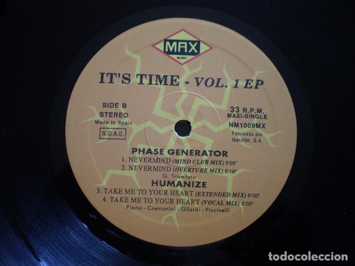 Discos de vinilo: MAXI 12 PULGADAS. IT&acute;S TIME VOL 1 EP. PHASE GENERATOR + HUMANIZE - Foto 2