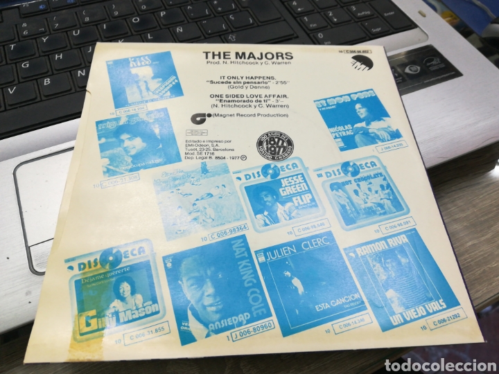 Discos de vinilo: The majors single it only happens 1977 - Foto 2