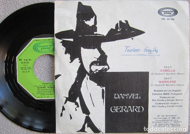 Discos de vinilo: DANYEL G&Eacute;RARD: ISABELLA / MARYLENE. CL&Aacute;SICO POP / CHANSON FRANC&Eacute;S - Foto 2